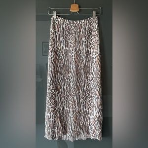Wilfred Animal Print Midi Skirt